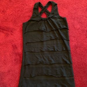 Ruffles black tank
